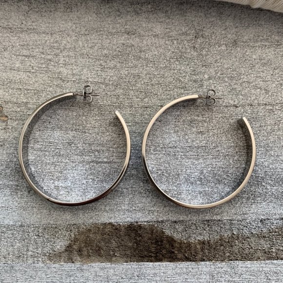 Dyrberg/Kern Kiapa turquoise enamelled hoop earrings - Picture 7 of 8